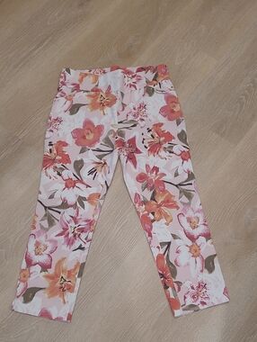 Jules & Leopold Pink and Coral Floral Leggings